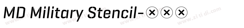MD Military Stencil字体转换 MD Military Stencil字体转换